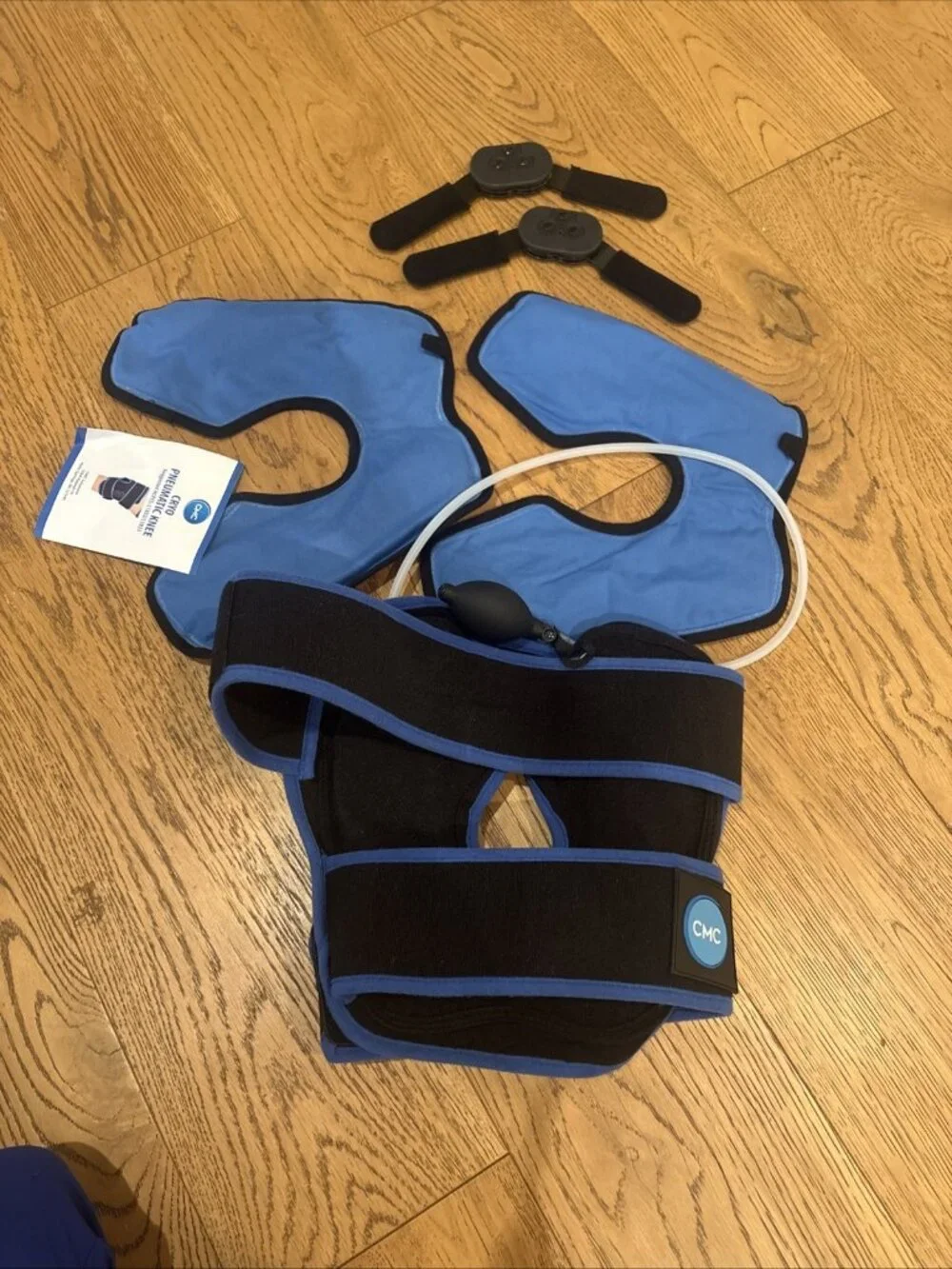Cryo Pneumatic Cold Compression Therapy Knee Brace w/2 Gel Packs L1832 L1833